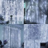 Rippuvad LED Tuled 300 LED Garlands Kardin 3x3m Dekoratiivne
