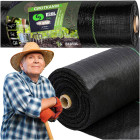 Agrotekstiil 90G 1,1x50m Must UV Kaitsekangas