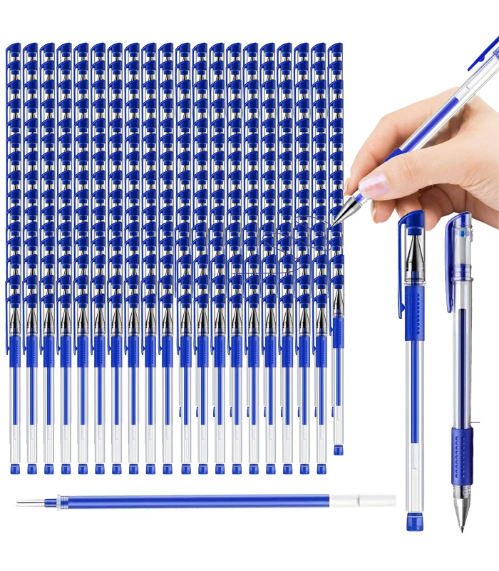 Automaatne geelpliiats koolile 0,5 mm sinine