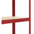 Punane metallist laoriiul 180x90x40