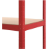 Punane metallist laoriiul 180x90x40