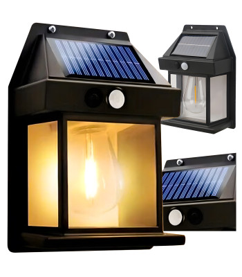 Päikeseenergial töötav LED-latern liikumisanduriga