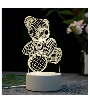 Öölamp Karu 3D Illusioon