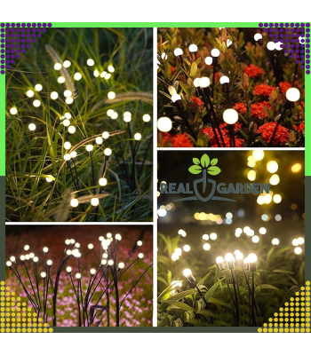 Päikeselamp 2 Tk Aia 6 Led Hämaruse Sensoriga Firefly