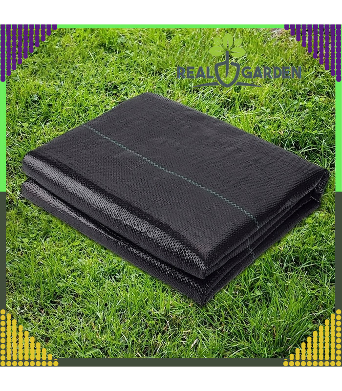 Agrotekstiil 90g 5x5m Must UV Kaitsekangas Aiakate Talvine