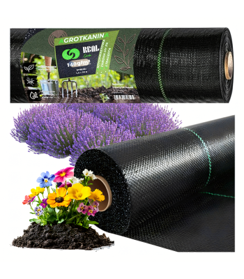 Aiakangas 140g 1,6x50m Must UV Kaitsekangas