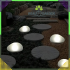 Solarvalgusti LED Kivi Aialamp Terrassile 14cm Elegantne