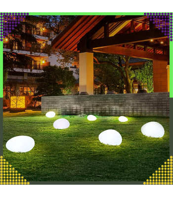 LED Päikesevalgustusega Aialamp Kivi Terrassile 16cm Elegantne