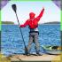 Kokkupandav Kajakimõla SUP-i Lauale 2-in-1 Reguleeritav 4-osaline 210 cm Pro