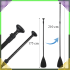 Kokkupandav Kajakimõla SUP-i Lauale 2-in-1 Reguleeritav 4-osaline 210 cm Pro