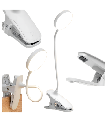 Juhtmeta LED lugemislamp klambriga