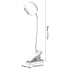 Juhtmeta LED lugemislamp klambriga