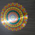 Riputatav Värviline Tuulekell Mandala 3D