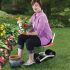 Reguleeritav aiatool rataste, seljatoe ja pöörleva istmega, REAL GARDEN 1213