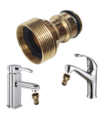 Messingist kraaniadapter aiavoolikule