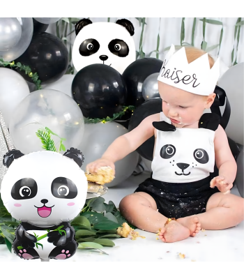 Panda Sünnipäeva Õhupallikomplekt Loomad Peole 5 tk