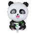 Panda Sünnipäeva Õhupallikomplekt Loomad Peole 5 tk