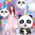 Panda Sünnipäeva Õhupallikomplekt Loomad Peole 5 tk