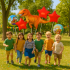 Sünnipäeva Dinosaurus Õhupallikomplekt