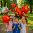 Sünnipäevaõhupallide komplekt „Dinosaurus” sünnipäevapeoks, 5 tk