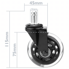 Kontoritooli Kummiratas