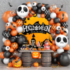 Õhupallide Komplekt Kolju Girland Halloweeniks