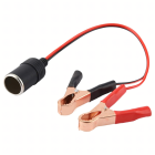 Adapteri sigaretisüütaja pistiku üleminekuga krokodilliklambritega 12V 24V