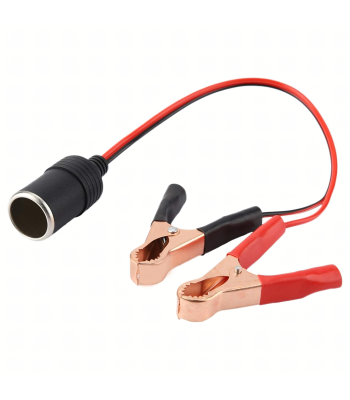 Adapteri sigaretisüütaja pistiku üleminekuga krokodilliklambritega 12V 24V