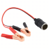 Adapteri sigaretisüütaja pistiku üleminekuga krokodilliklambritega 12V 24V