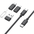 Organiseerija 5in1 Telefonile Adapteritega USB-C Lightning Micro USB-A