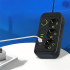 Toitejuhtme pikendusjuhe 2m 3 pistikupesa 5 x USB laadija lüliti