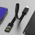 USB-C - USB-A laadimiskaabel võtmepaela kujul