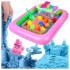 Kineetiline liiv 2,5kg komplekt vormid mänguasjad bassein liivakast 45 osa