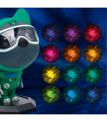 Kosmose projektor koer-astronaut