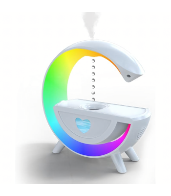 Antigravitatsiooniga Õhuniisutaja Aroomiteraapia Öölamp RGB Kõlar