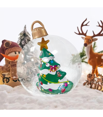 Dmuchana Bombka Świąteczna Dekoracyjna Nadmuchiwana Bożonarodzeniowa 60 cm