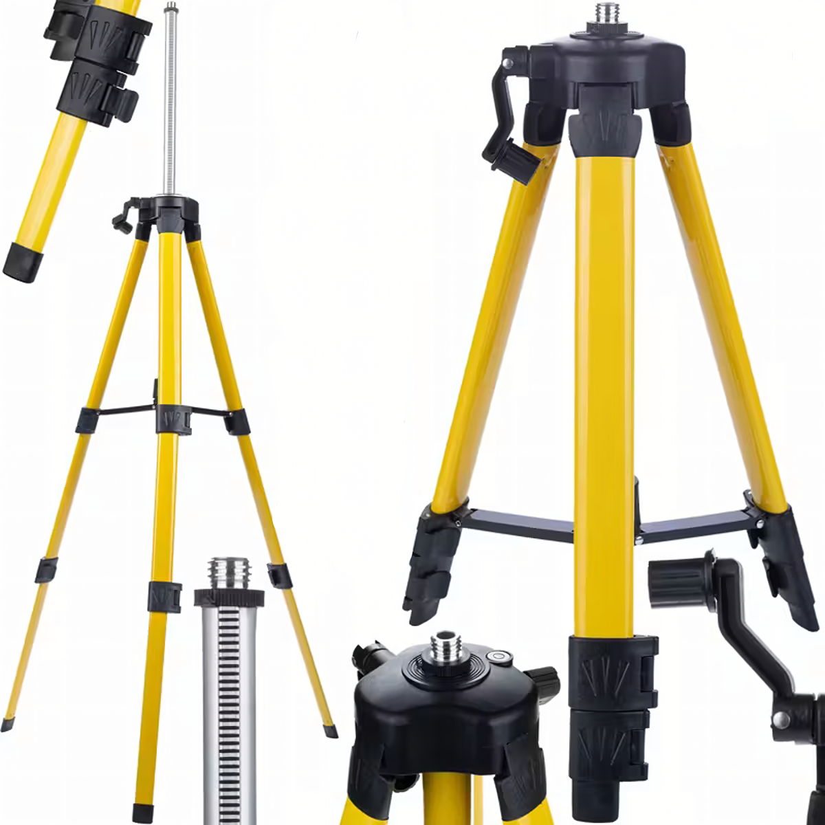 Laserpoziomer 4D 360° 16 Joont Statiivi ja 2 Akuga