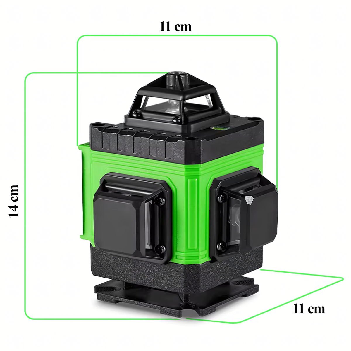 Laserpoziomer 4D 360° 16 Joont Statiivi ja 2 Akuga