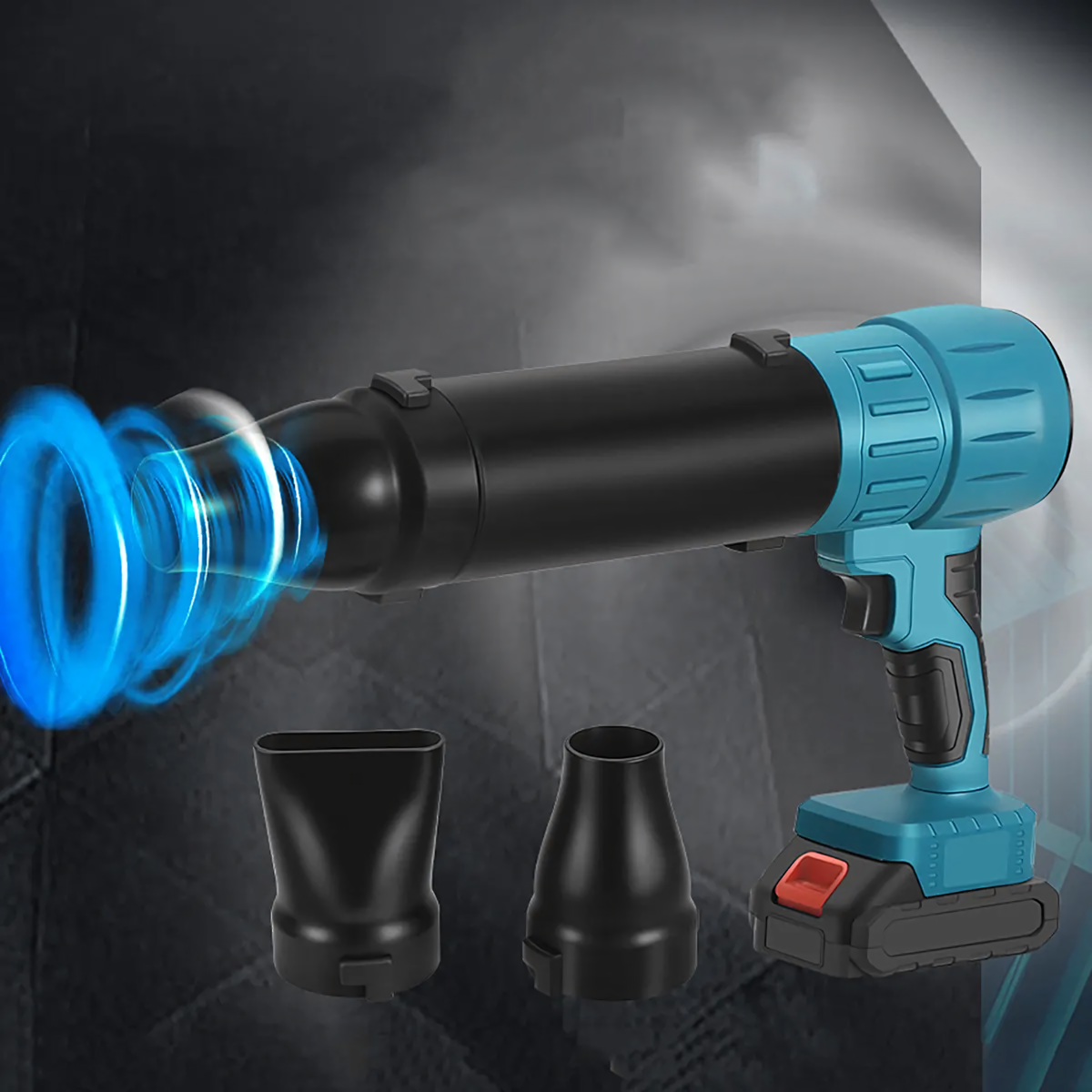 Juhtmeta lehepuhur 400W 2xAku Kott