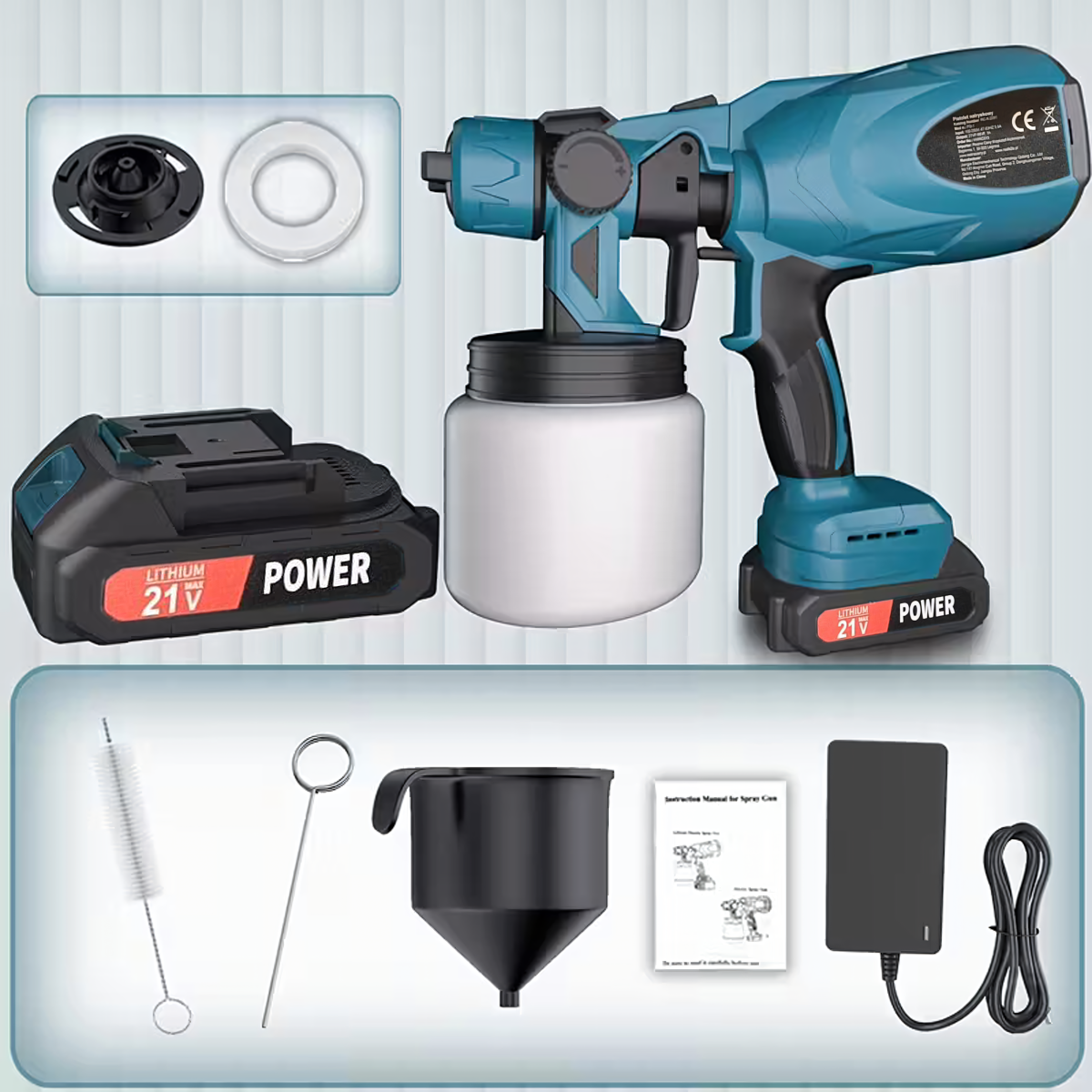 Akuga pritsimispüstol värvimiseks 800ml