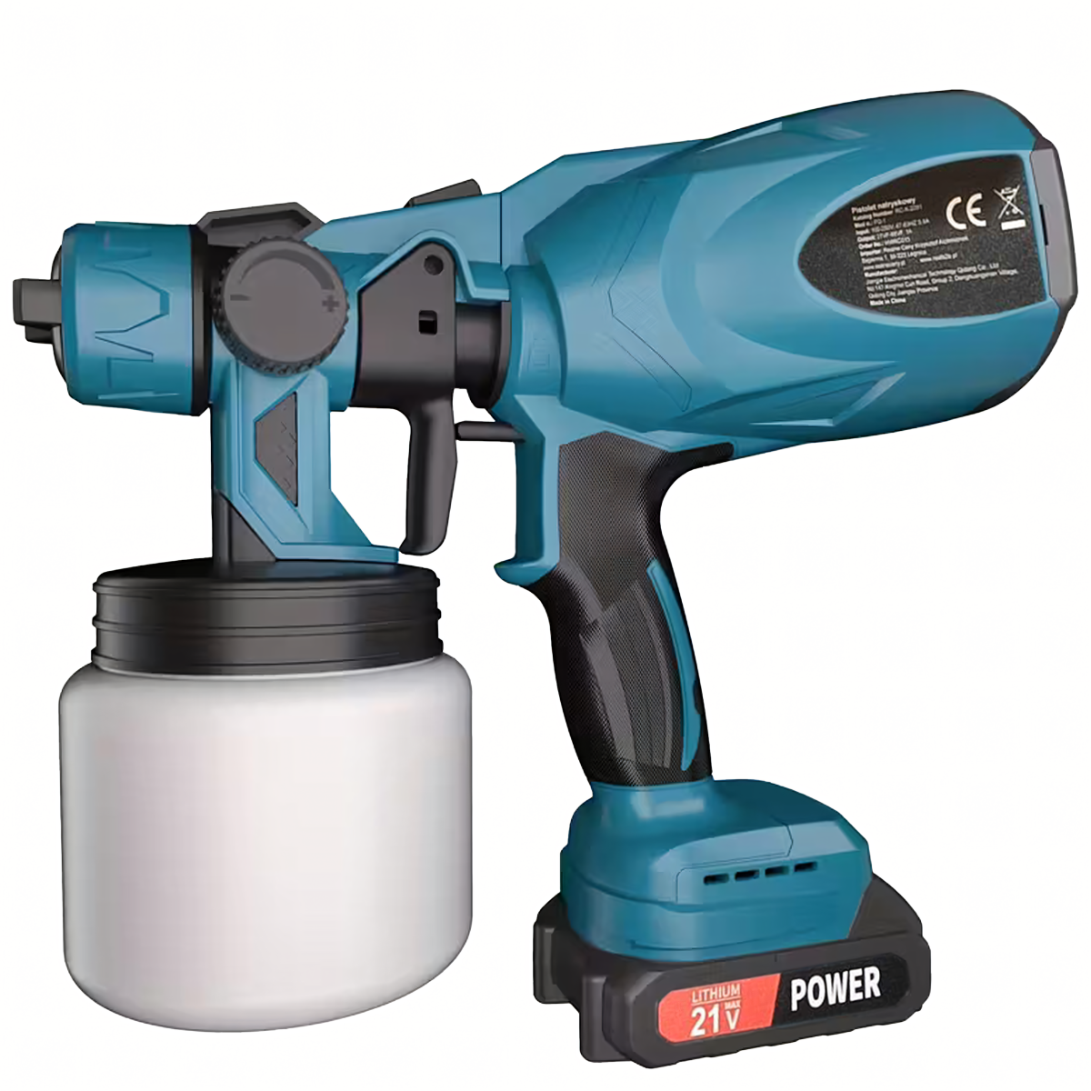 Akuga pritsimispüstol värvimiseks 800ml