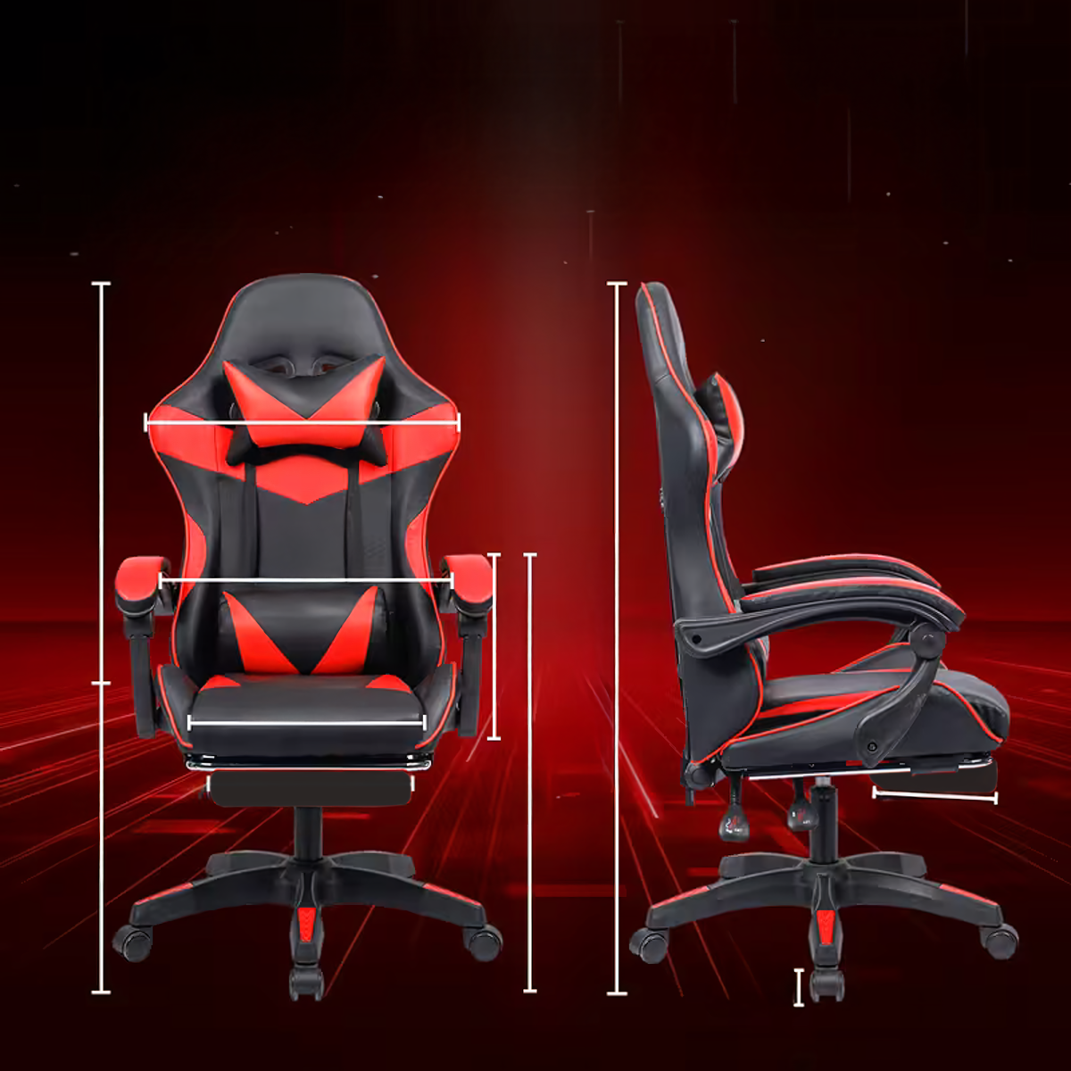 Mänguritool Kontoritool Jalatoega