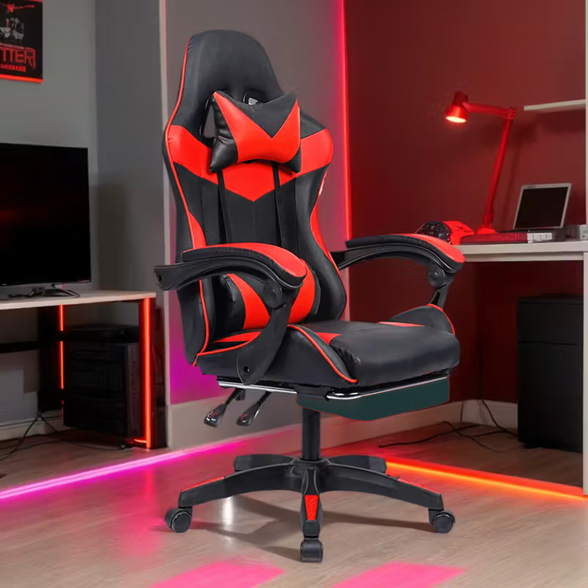 Mänguritool Kontoritool Jalatoega