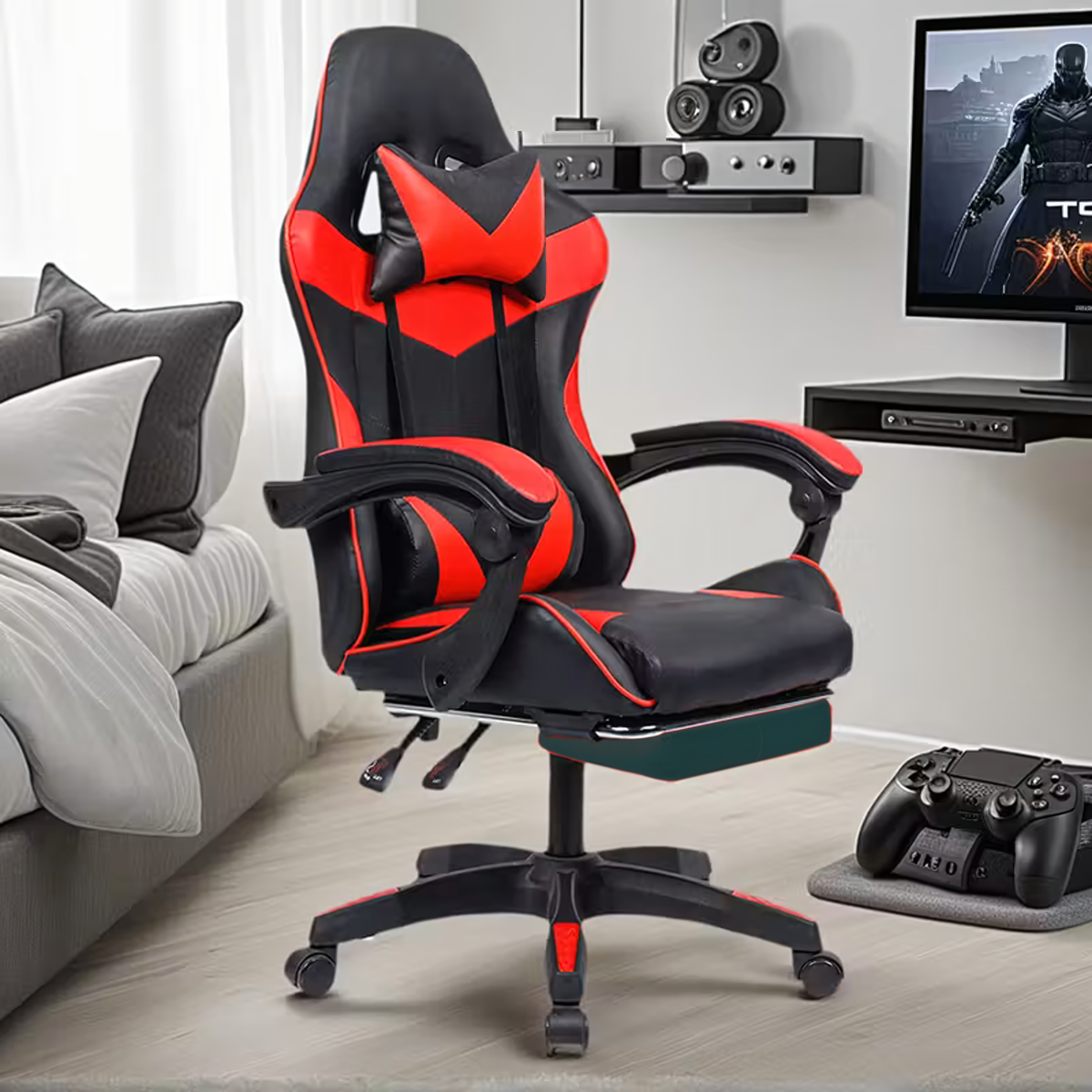 Mänguritool Kontoritool Jalatoega