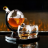 Whisky Komplekt Karahvin Globus 850ml Laev 2 Klaasi Graveeringuga Kingitus