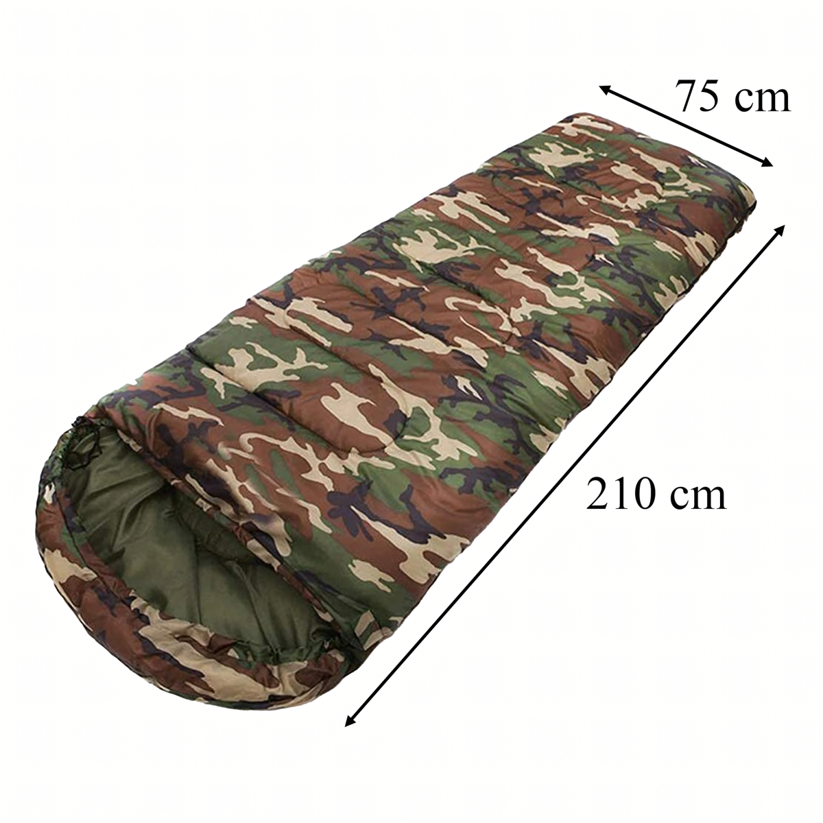 Moodumiskott 2in1 Moro Mumia Turistlik Kerge Soe Kootud Kapuutsiga 210x75 cm