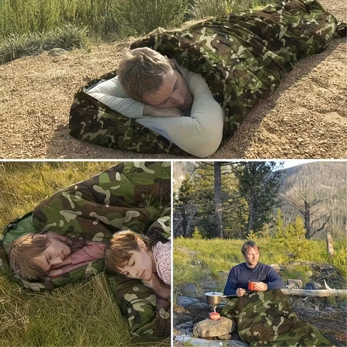 Moodumiskott 2in1 Moro Mumia Turistlik Kerge Soe Kootud Kapuutsiga 210x75 cm