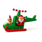 Püha Nikolaus kelkudes lendav täispuhutav kaunistus