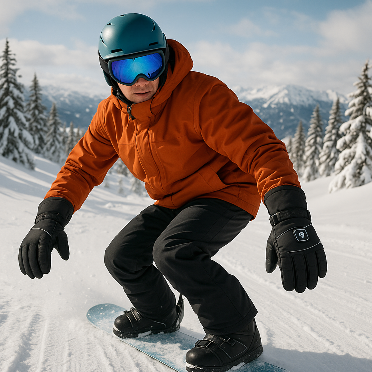 Soojendusega talvekindaid elektrilised kindad 2x Powerbank