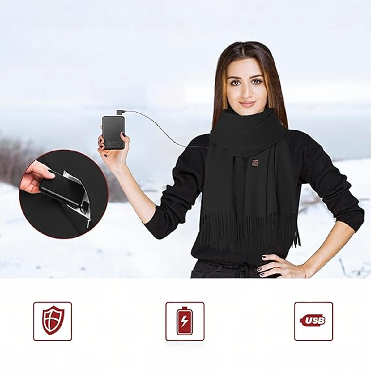 Kütte Sall USB Powerbankiga